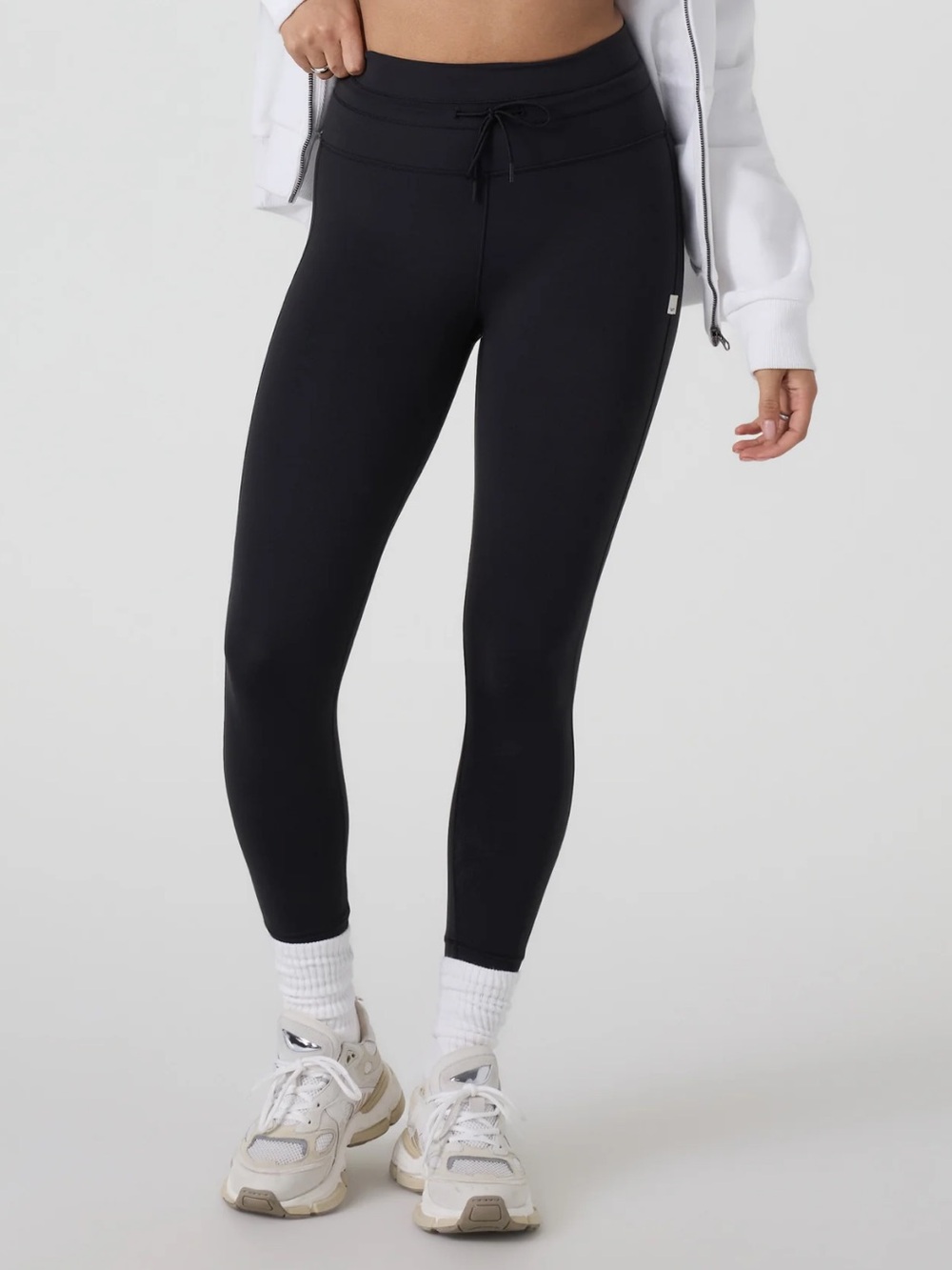 Vuori Daily Form Black Leggings with Drawstring